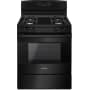 Amana 30 Inch Wide 5.0 Cu. Ft. Free Standing Gas Range with Easy Access Broiler Drawer Black