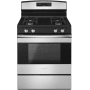Amana 30 Inch Wide 5.0 Cu. Ft. Free Standing Gas Range with Easy Access Broiler Drawer Stainless Steel