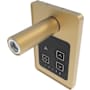 Amba Touch Digital Heat Controller for Towel Warmers from the Sirio, Antus, Quadro, Modello i, and Vega Collections Satin Brass