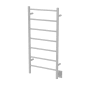 Amba Jeeves F Straight 21-1/4" W x 41-3/4" H 115 V Hardwired Stainless Steel Towel Warmer White