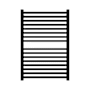 Amba Quadro 29-1/8"W x 42-5/8"H 115 V Hardwired Stainless Steel Towel Warmer Matte Black