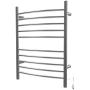 Amba Radiant 23-5/8"W x 31-7/8"H 120 V Plug-In/Hardwired Stainless Steel Towel Warmer with Mounting Hardware and 10 Bars Brushed