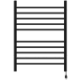 Amba Radiant 23-5/8"W x 31-7/8"H 120 V Plug-In/Hardwired Stainless Steel Towel Warmer with 10 Bars and Concealed Screws Matte Black