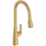 American Standard Aspirations 1.8 GPM Single Hole Pull Down Kitchen Faucet Brushed Cool Sunrise