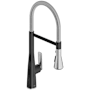 American Standard Aspirations 1.8 GPM Single Hole Pre-Rinse Pull Down Kitchen Faucet Matte Black / Stainless Steel