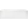 American Standard Studio 60" L x 32" W Three Wall Alcove Acrylic Soaking Tub with Right Drain and Overflow Arctic