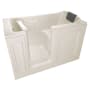 American Standard Three Wall Alcove Acrylic Whirlpool Walk-In Tub with Left Drain Linen