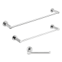 American Standard Studio S 3 Piece Bathroom Package with 24" Towel Bar, 18" Towel Bar, and Toilet Paper Holder Polished Chrome
