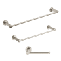 American Standard Studio S 3 Piece Bathroom Package with 24" Towel Bar, 18" Towel Bar, and Toilet Paper Holder Brushed Nickel