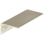 Amerock Edge Pull 3-3/4 Inch Center to Center Finger Cabinet Pull - Pack of 10 Satin Nickel