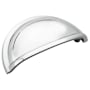 Amerock Cup Pulls 3 Inch Center to Center Countersunk Cup Cabinet Pull - Package of 10 Polished Chrome