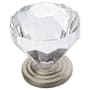 Amerock Traditional Classics 1-1/4 Inch Geometric Cabinet Knob Satin Nickel