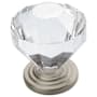 Amerock Traditional Classics 1-1/4 Inch Geometric Cabinet Knob Satin Nickel
