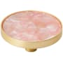 Amerock Accents 2 Inch Round Cabinet Knob - Pack of 2 Gold / Pink
