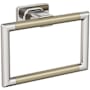 Amerock Esquire 5-1/4" Wall Mounted Towel Ring Polished Nickel / Golden Champagne