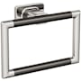 Amerock Esquire 5-1/4" Wall Mounted Towel Ring Polished Nickel / Gunmetal