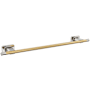 Amerock Esquire 22-11/16" Towel Bar Polished Nickel / Champagne Bronze
