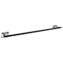 Amerock Esquire 28-5/8" Towel Bar Polished Nickel / Black Bronze
