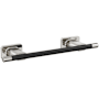 Amerock Esquire 13-5/8" Towel Bar Polished Nickel / Black Bronze