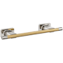 Amerock Esquire 13-5/8" Towel Bar Polished Nickel / Champagne Bronze