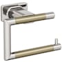 Amerock Esquire Wall Mounted Toilet Paper Holder Polished Nickel / Golden Champagne