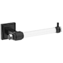 Amerock Glacio Wall Mounted Toilet Paper Holder Matte Black