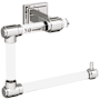 Amerock Glacio 5-7/16" Wall Mounted Towel Ring Clear / Polished Nickel