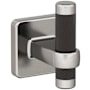 Amerock Esquire Robe Hook Brushed Nickel / Oil Rubbed Bronze