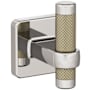 Amerock Esquire Robe Hook Polished Nickel / Golden Champagne