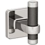 Amerock Esquire Robe Hook Polished Nickel / Gunmetal