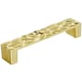 Amerock Calathea 5-1/16 Inch Center to Center Handle Cabinet Pull Brushed Gold
