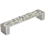 Amerock Calathea 5-1/16 Inch Center to Center Handle Cabinet Pull Satin Nickel
