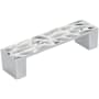 Amerock Calathea 3-3/4 Inch Center to Center Handle Cabinet Pull Polished Chrome
