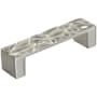Amerock Calathea 3-3/4 Inch Center to Center Handle Cabinet Pull Satin Nickel