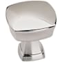 Amerock Stature 1-1/4 Inch Square Cabinet Knob Polished Chrome