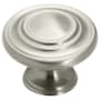 Amerock Inspirations 1-3/4 Inch Mushroom Cabinet Knob Satin Nickel