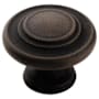 Amerock Inspirations 1-5/16 Inch Diameter Mushroom Cabinet Knob - Pack of 10 Antique Rust
