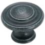Amerock Inspirations 1-5/16 Inch Diameter Mushroom Cabinet Knob - Package of 25 Wrought Iron Dark