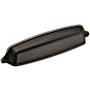Amerock Stature 5-1/16 Inch Center to Center Cup Cabinet Pull Oil Rubbed Bronze