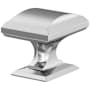 Amerock Candler 1-1/4 Inch Rectangular Cabinet Knob Polished Chrome