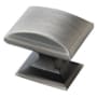 Amerock Candler 1-1/4 Inch Rectangular Cabinet Knob Antique Silver