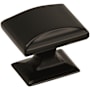 Amerock Candler 1-1/4 Inch Rectangular Cabinet Knob Black Bronze