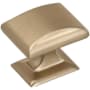 Amerock Candler 1-1/4 Inch Rectangular Cabinet Knob Golden Champagne