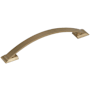 Amerock Candler 6-5/16 Inch Center to Center Handle Cabinet Pull Golden Champagne