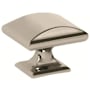 Amerock Candler 1-1/2 Inch Rectangular Cabinet Knob Polished Nickel