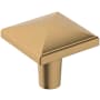 Amerock Extensity 1-1/8 Inch Square Cabinet Knob Champagne Bronze