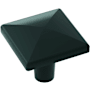 Amerock Extensity 1-1/8 Inch Square Cabinet Knob Matte Black