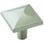 Amerock Extensity 1-1/8 Inch Square Cabinet Knob Satin Nickel