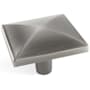 Amerock Extensity 1-1/2 Inch Square Cabinet Knob Antique Silver