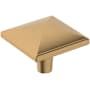 Amerock Extensity 1-1/2 Inch Square Cabinet Knob Champagne Bronze